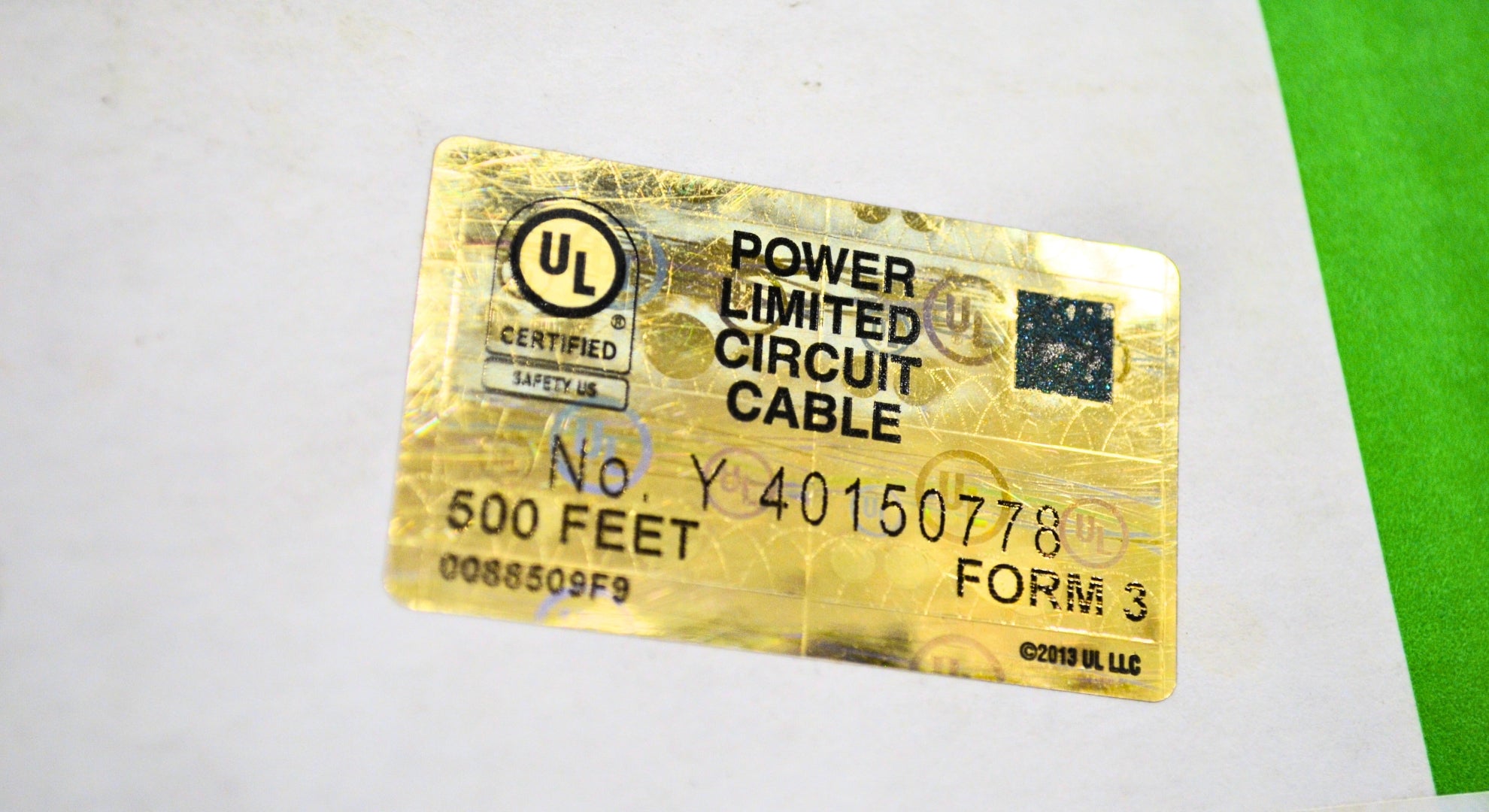 Paige 2U18022B5 18/2 Sound and Security Plenum Cable