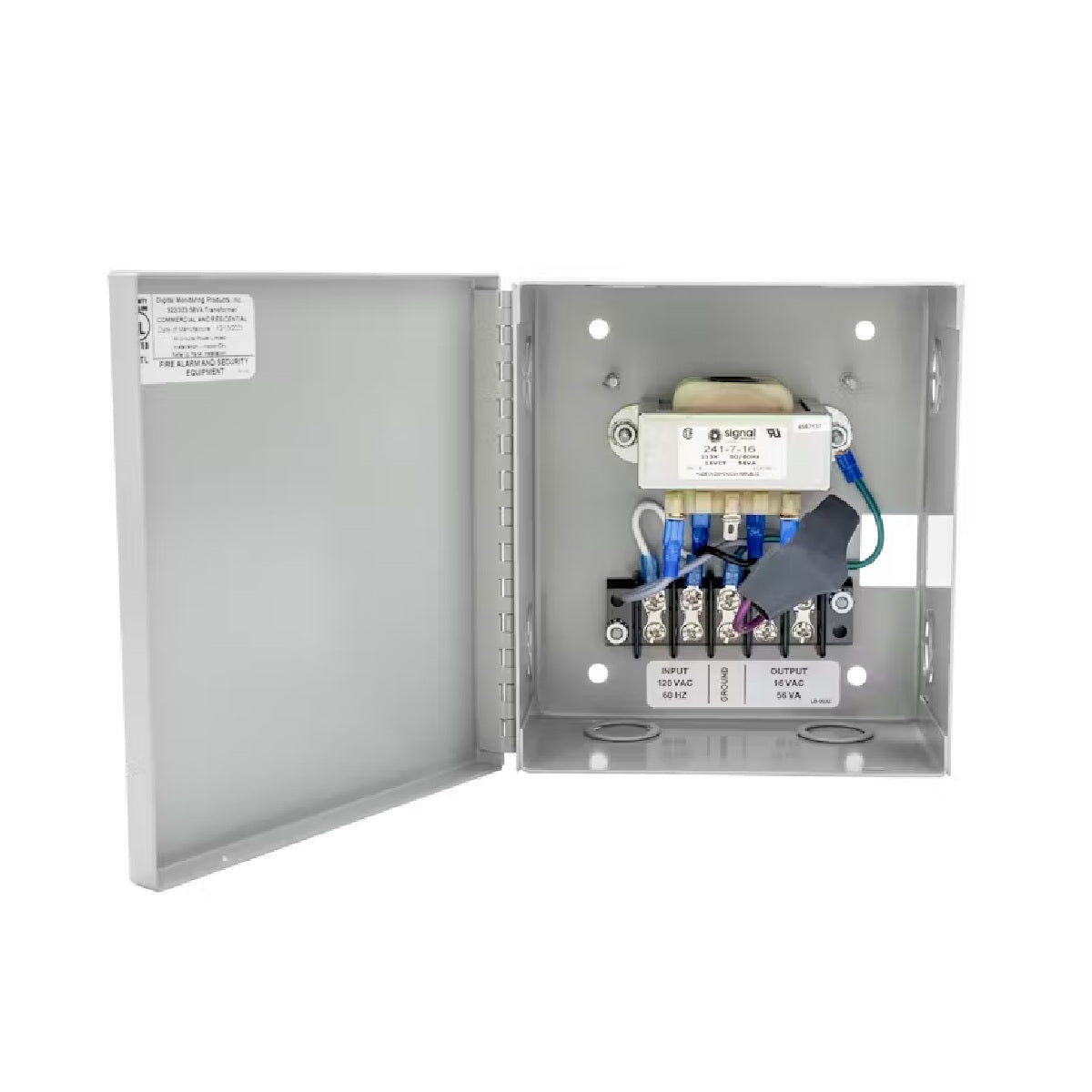 DMP 322 Transformer 16V 56VA Wire-In Transformer