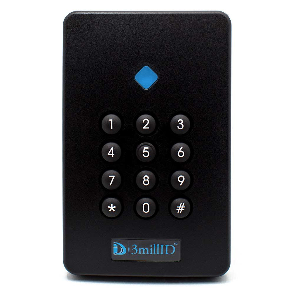 3MILLID 3MIL-R11325-NB Single Gang Reader Keypad