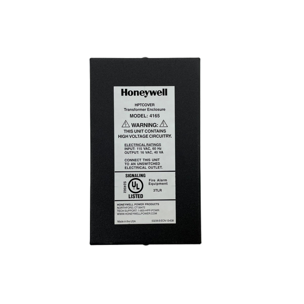 Honeywell HPTCOVER 4165 Transformer Enclosure