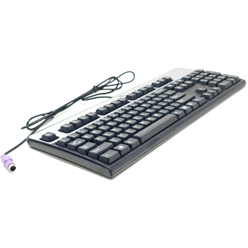 HP 434820-001 Black + Silver PS/2 Wired Keyboard