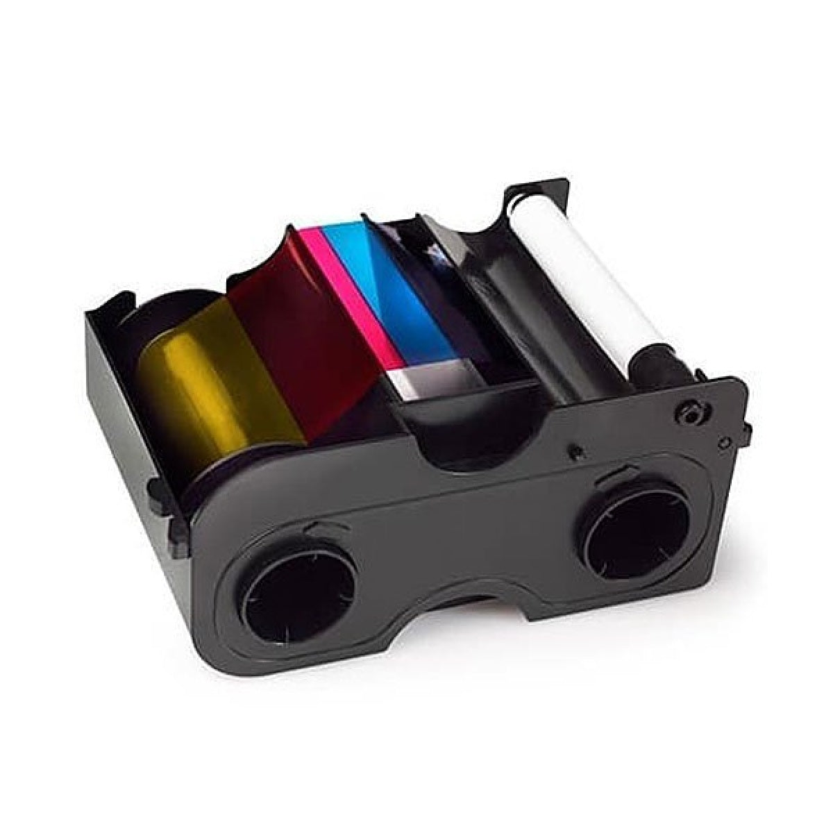 HID Fargo 45100 - YMCKO - HID Fargo DTC4250e& DTC4000 YMCKO Full Color Ribbon Cartridge with Resin Black and Clear Overlay Panel - 250 Images