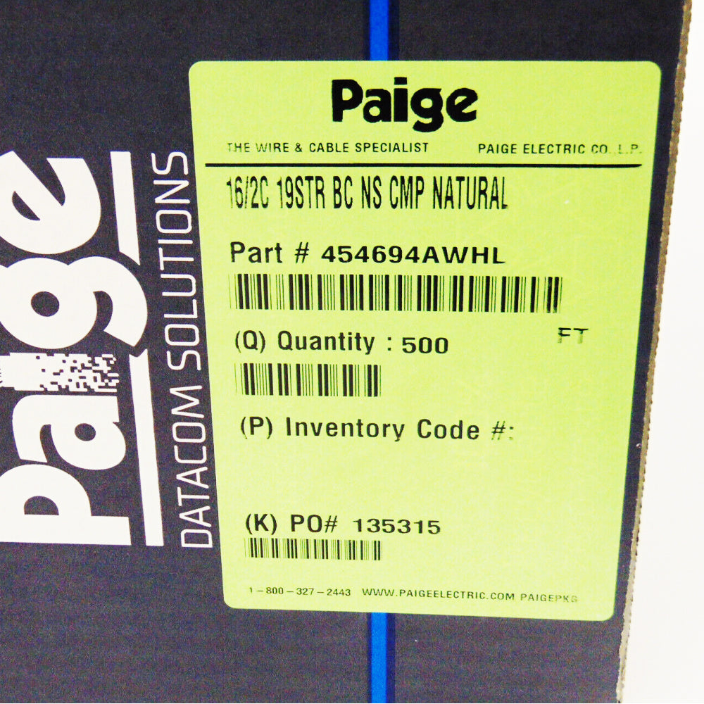 Paige 454694AWH-L Multi-Conductor Cable