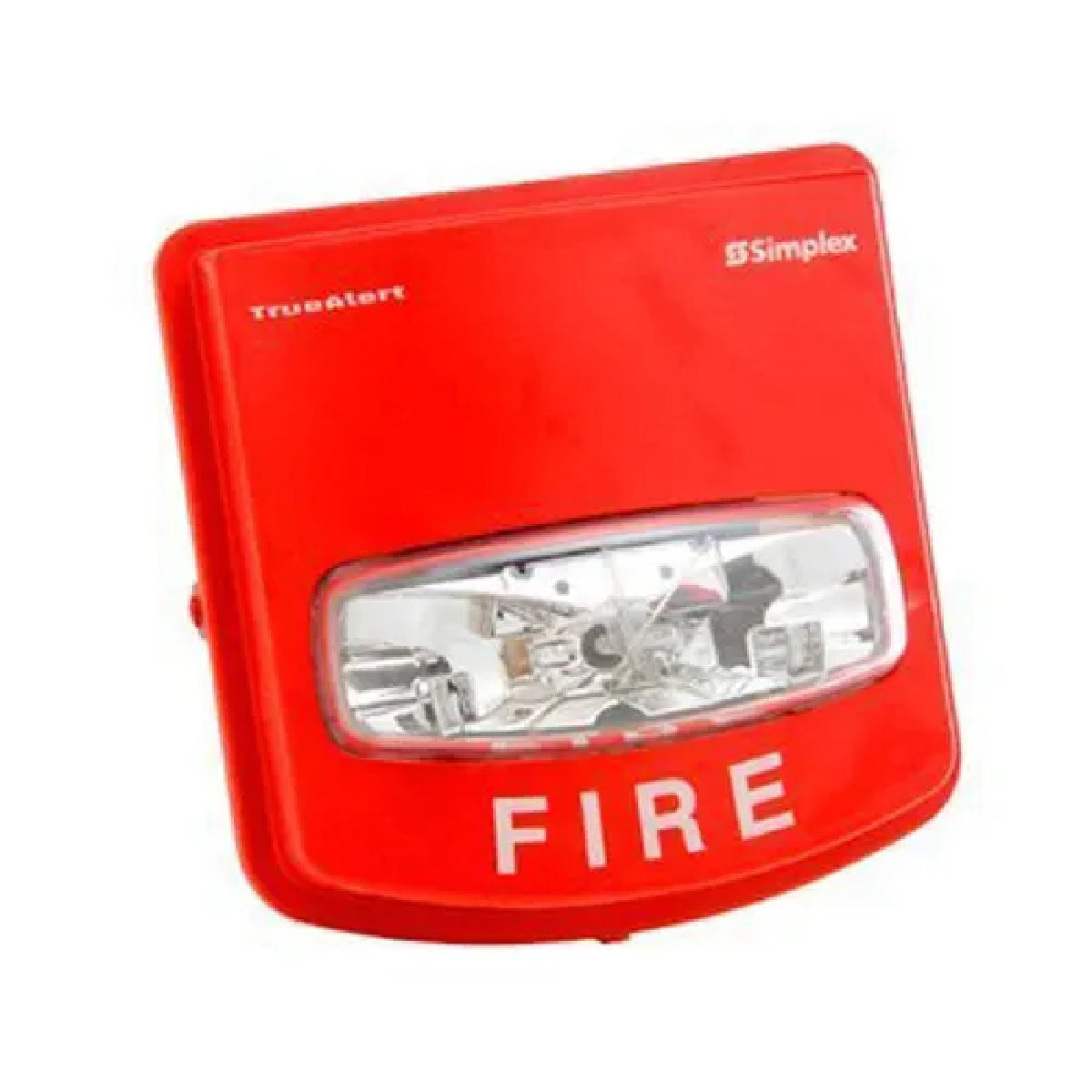 Simplex 4906-9109 TrueAlert Multi-Candela Strobe, Wall-Mount, High-Candela 135/177/185cd, Red, “FIRE”
