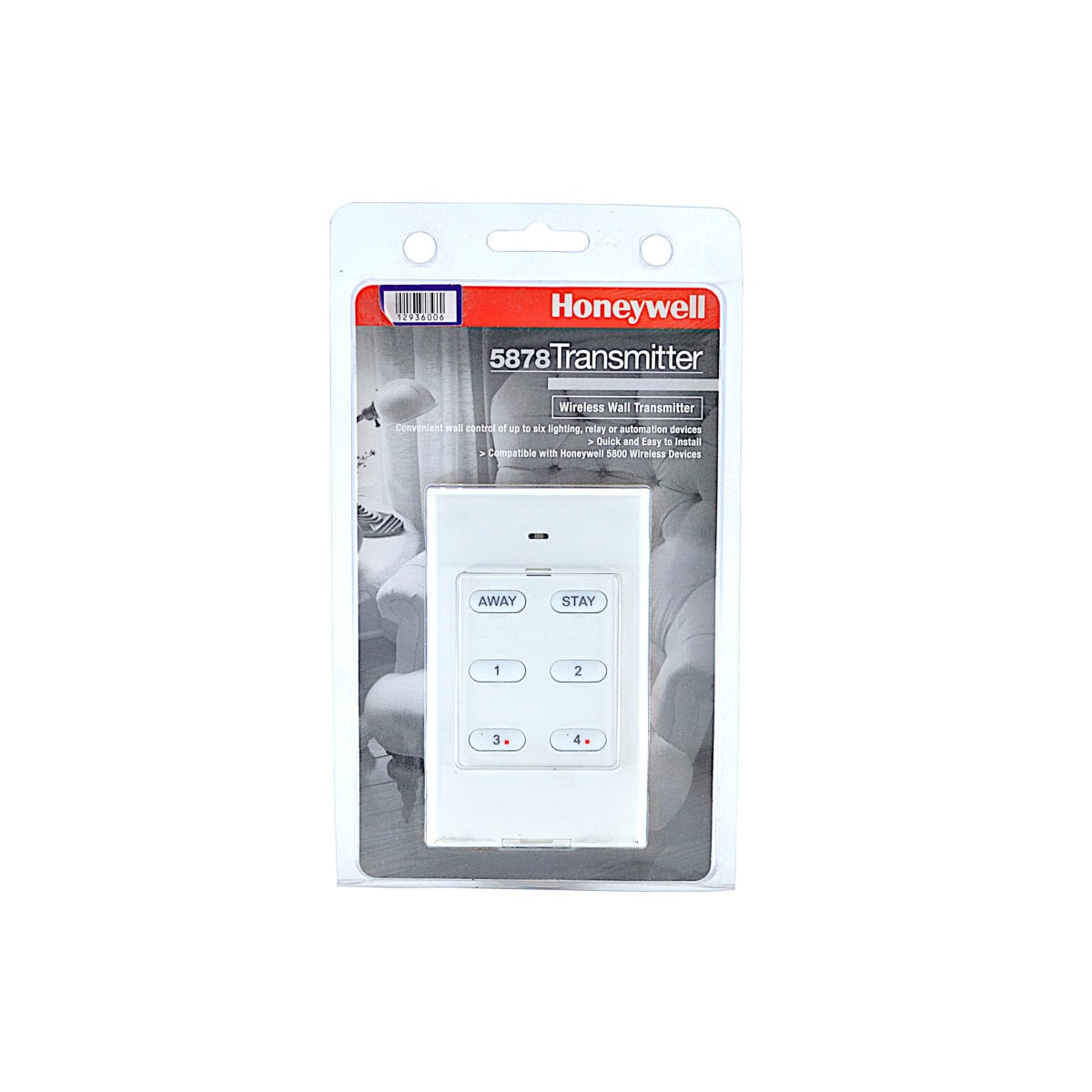 Honeywell 5878 Wireless Wall Transmitter Wall Mount Keypad