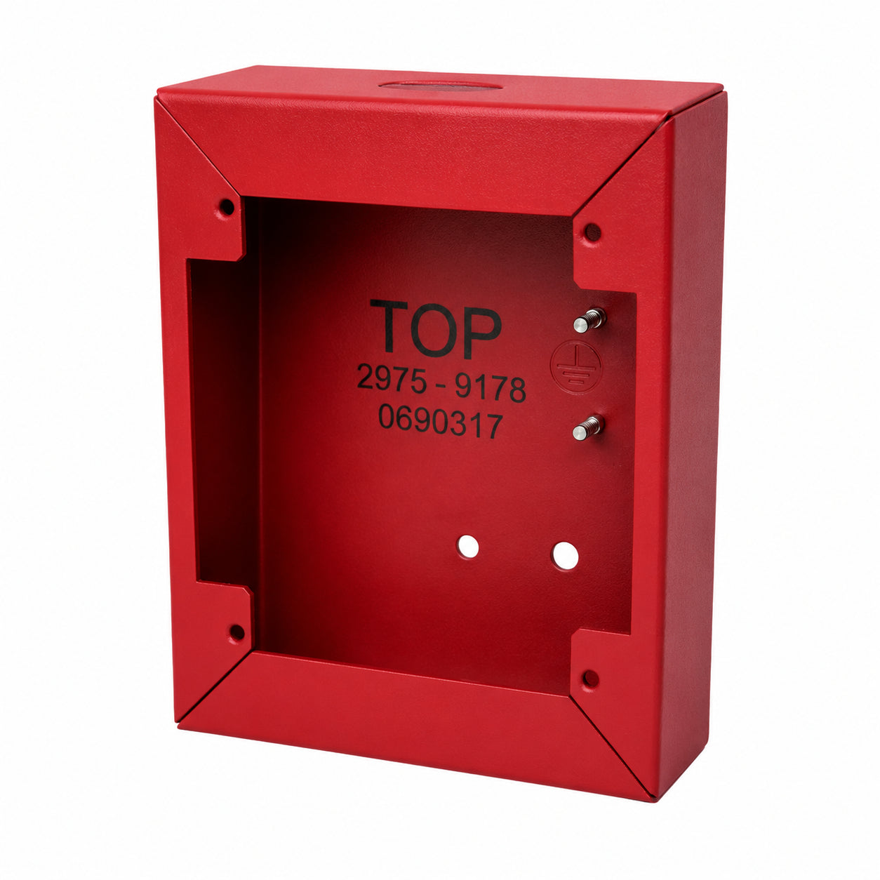 Simplex 690-317G Red Fire Alarm CDT Pull Station Back Box
