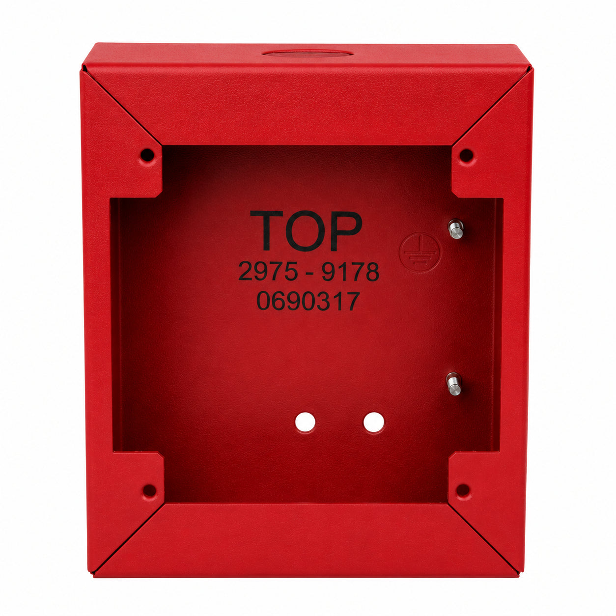 Simplex 690-317G Red Fire Alarm CDT Pull Station Back Box