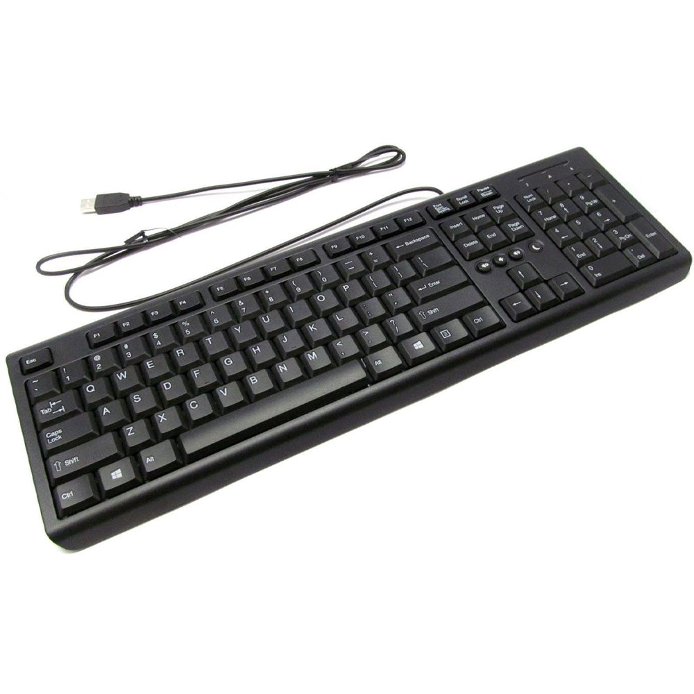 HP 697737-001 Computer Wired USB Keyboard PR1101U Black