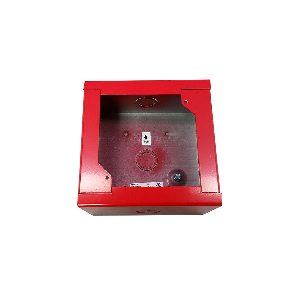 Edwards EST 757A-SB Surface Metal Back Box, Red