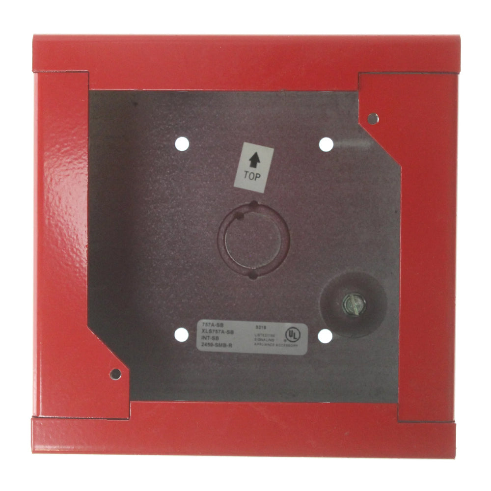 Edwards EST 757A-SB Surface Metal Back Box, Red