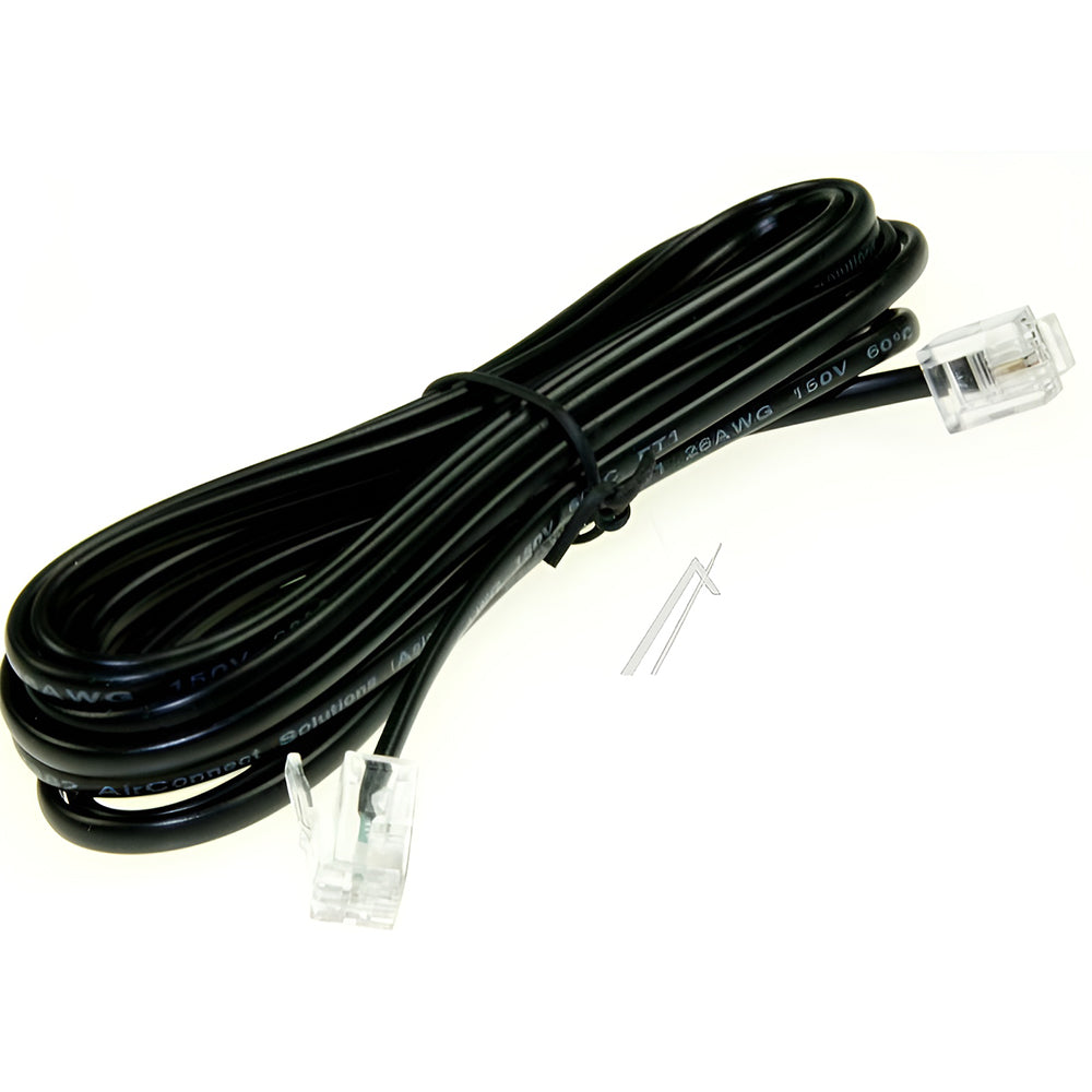 HP 8121-0811 10ft. 2-Wire RJ11 (M) Connector Telephone Fax Cable Cord, Pack of 50