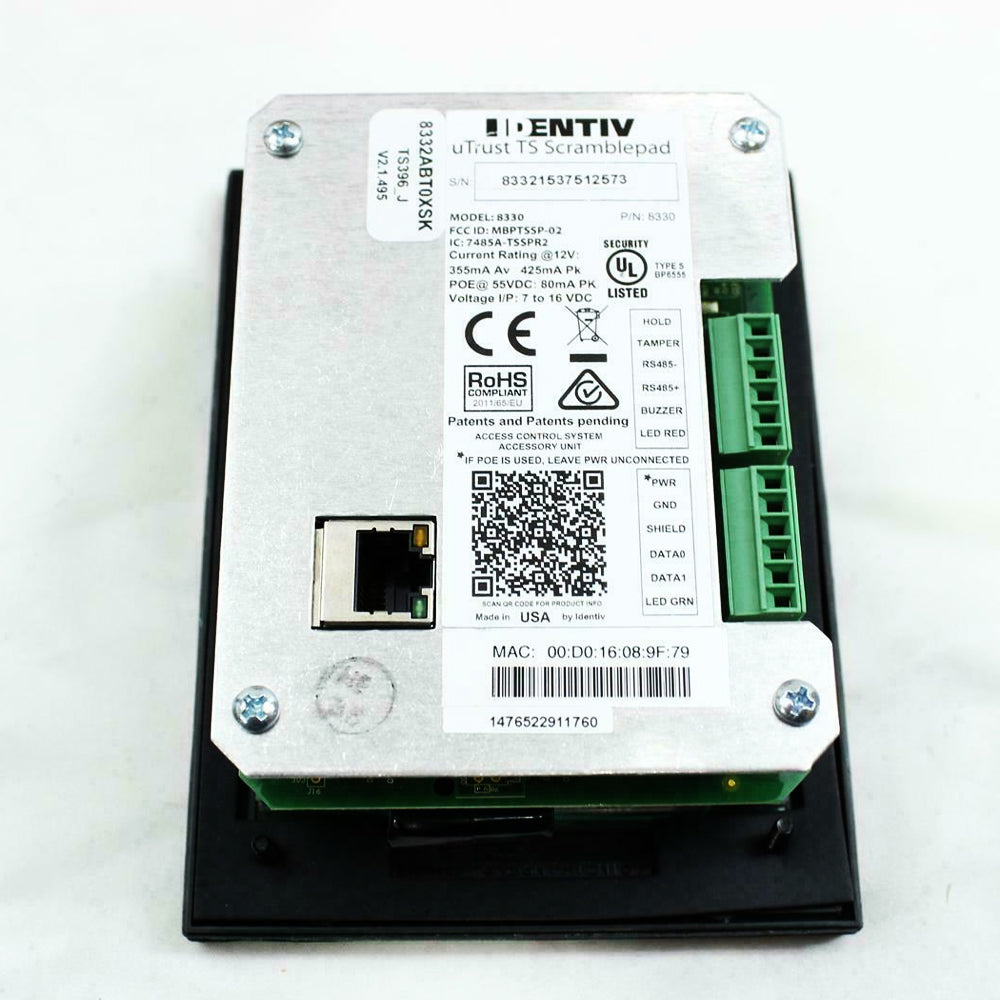 Hirsch 8332ABT0XSK 8330 uTrust TS ScramblePad Readers