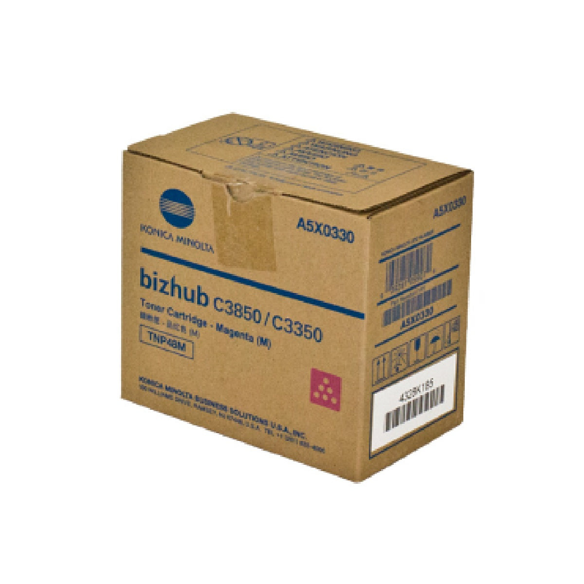 Konica Minolta A5X0330 (TNP48M) Magenta Toner Cartridge – 10K Yield