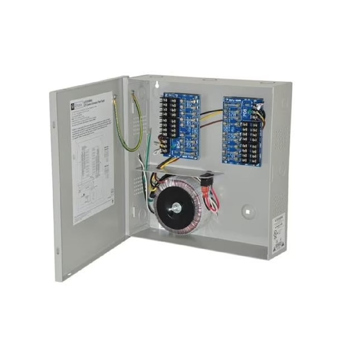 Altronix ALTV2416300ULM 16 Output CCTV Power Supply - 24VAC @ 12.5 amp or 28VAC @ 10 amp, fused outputs, encl. 8.5 H x 7.5 W x 3.75 D, 115VAC input