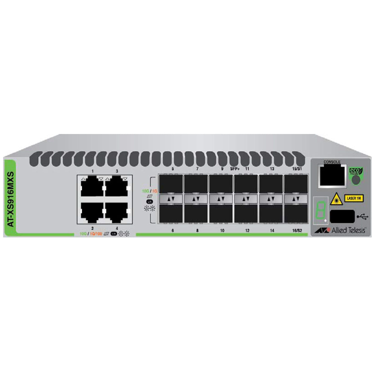 Allied Telesis AT-XS916MXS-10 10 Gigabit Fiber Layer 3 Lite Stackable Switch