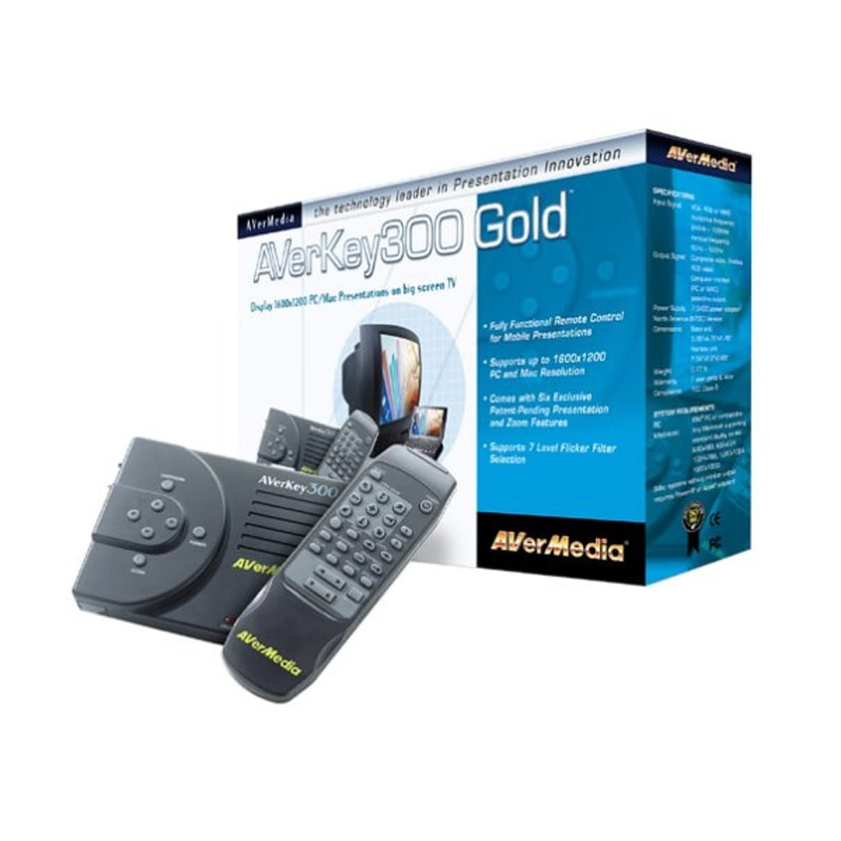 AVerMedia AVERKEY300-GOLD PC/Mac-to-TV Scan Converter