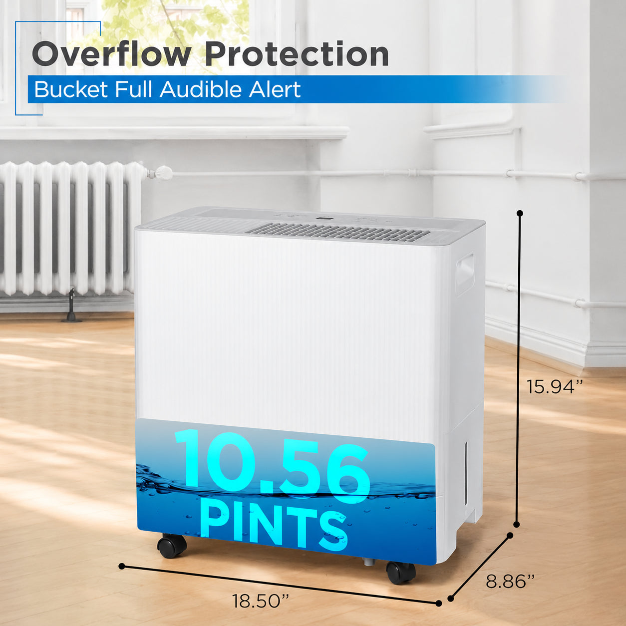 BLACK+DECKER BD30MWSA 30-Pint 3000 Sq. Ft. Portable Dehumidifier