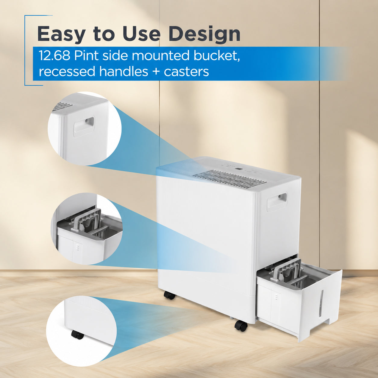 BLACK+DECKER BD50MWSA 50-Pint 4500 Sq. Ft. Portable Dehumidifier