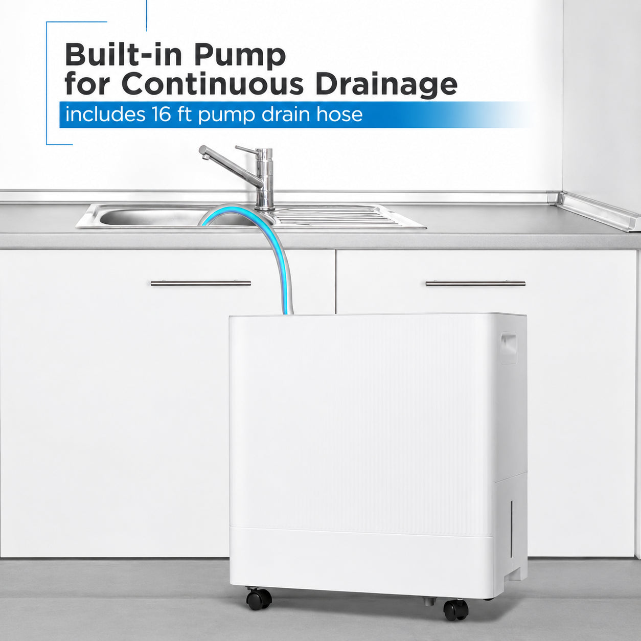 BLACK+DECKER BD50MWSA 50-Pint 4500 Sq. Ft. Portable Dehumidifier