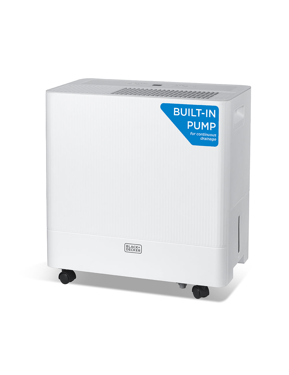 BLACK+DECKER BD50PMWSA 50-Pint 4500 Sq. Ft. Portable Dehumidifier with Built-in Pump