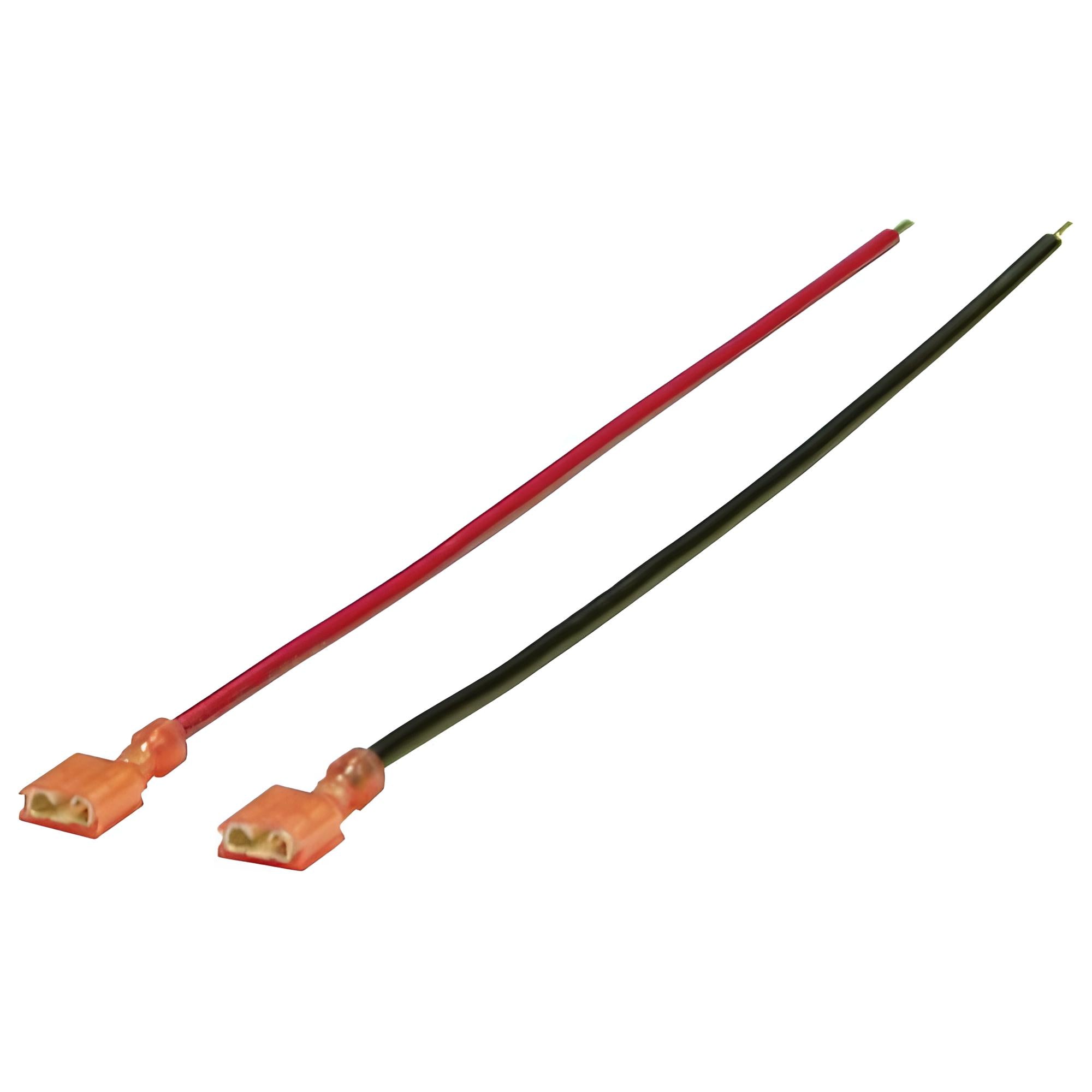 Altronix BL2 8" Battery Leads Cable, 18AWG, Pair, Black and Red
