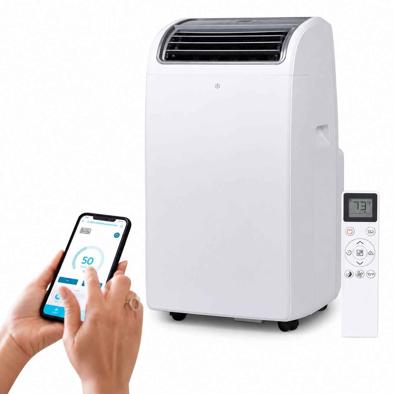 BLACK+DECKER BPACT12WT 12,000 BTU 550 Sq. Ft Portable Air Conditioner