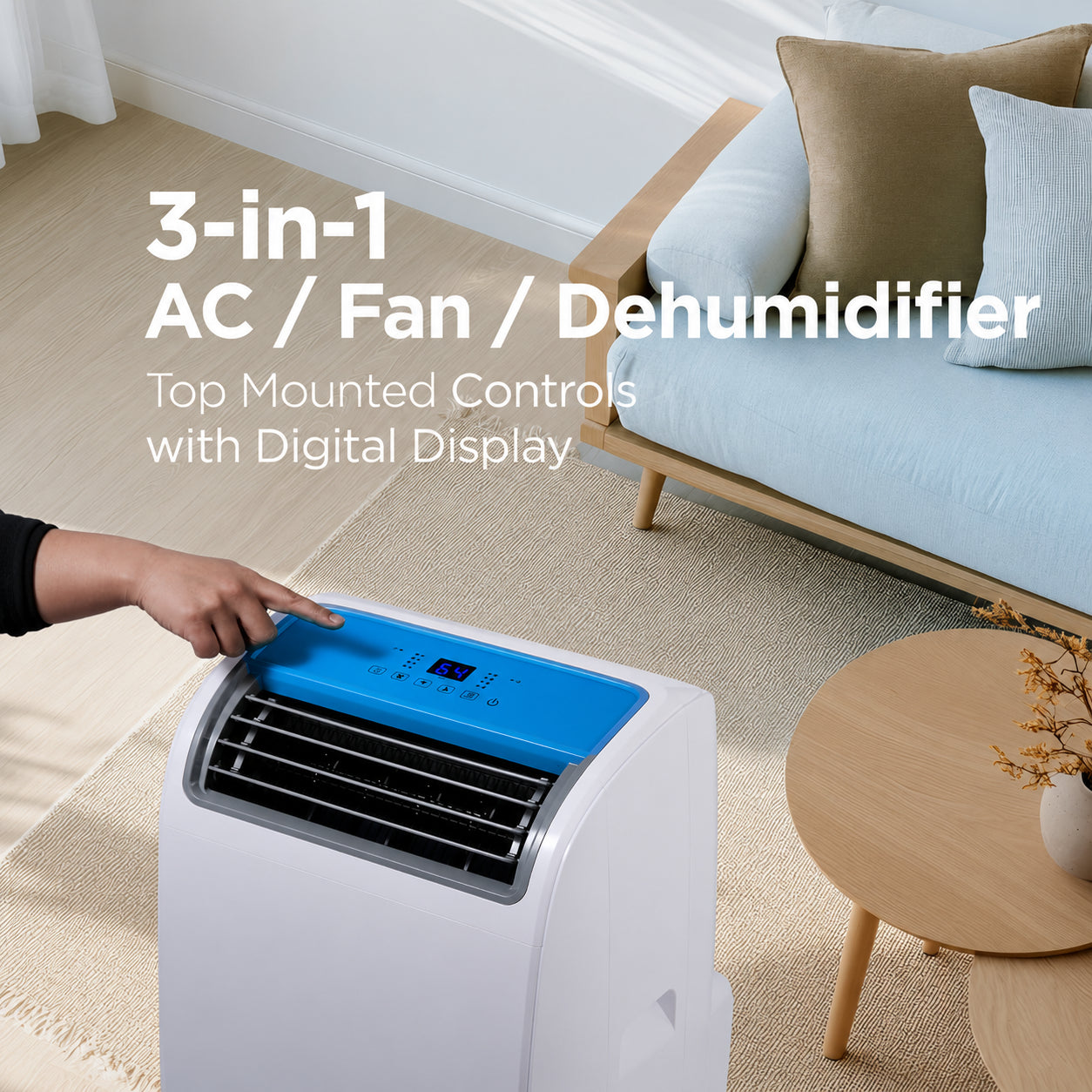 BLACK+DECKER BPACT12WT 12,000 BTU 550 Sq. Ft Portable Air Conditioner