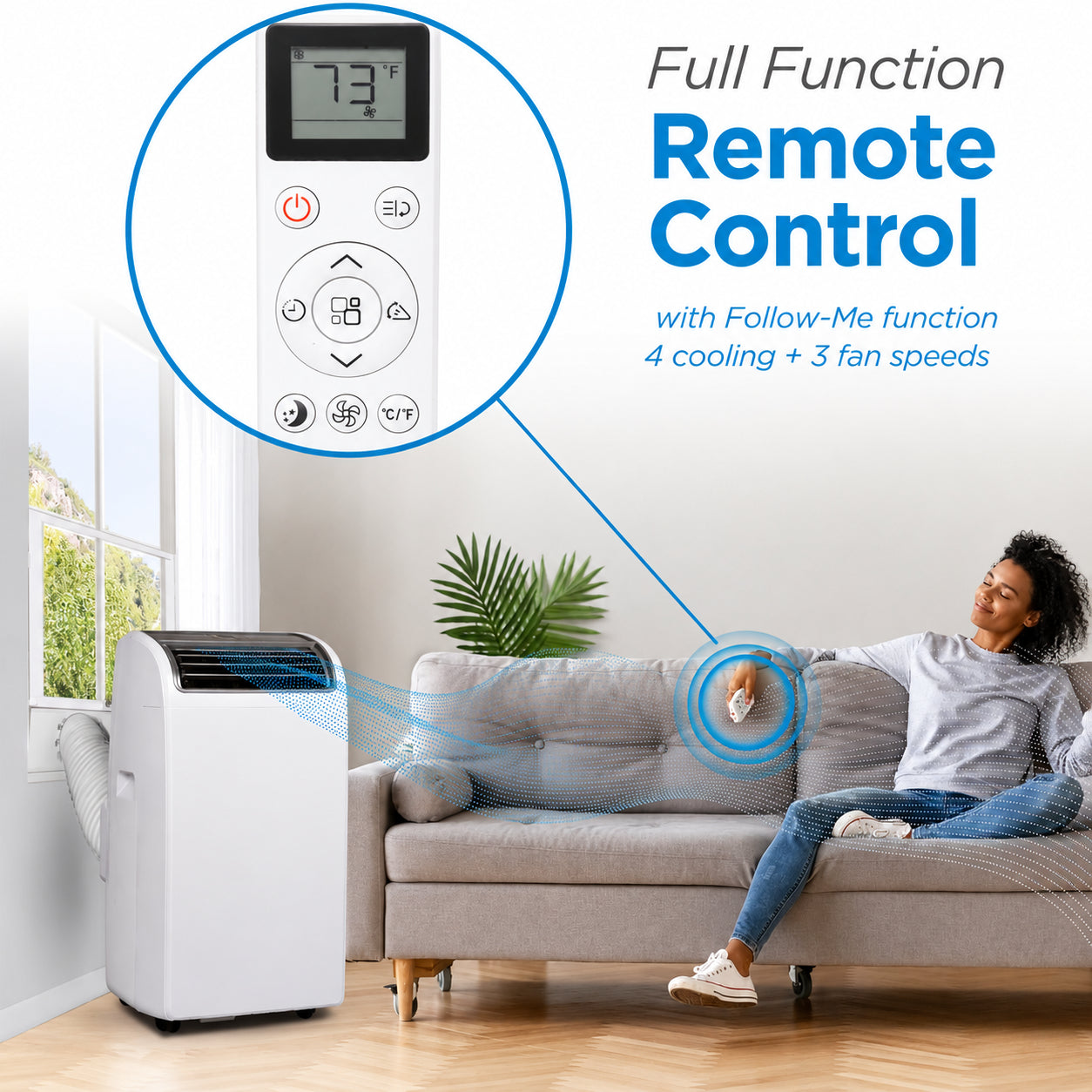 BLACK+DECKER BPACT12WT 12,000 BTU 550 Sq. Ft Portable Air Conditioner