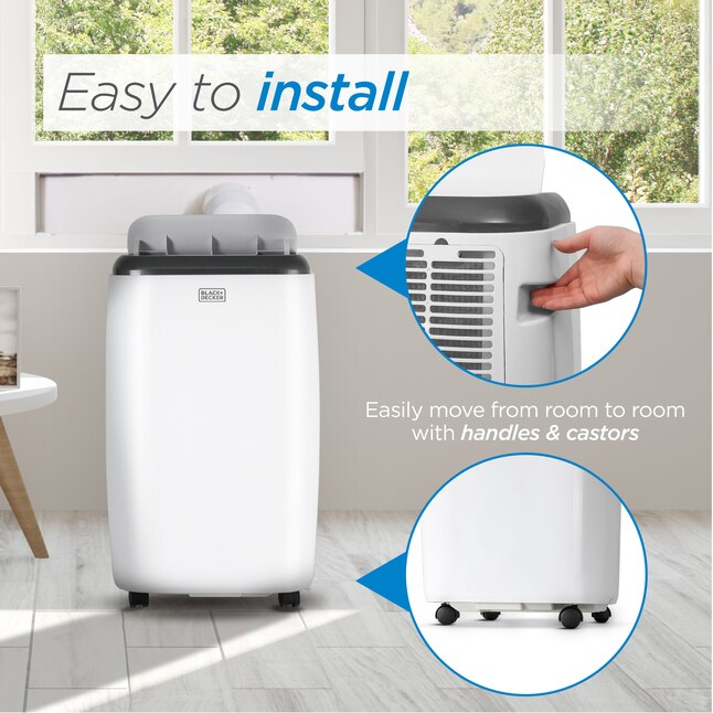 BLACK+DECKER BPP08WTB 8,000 BTU 550 Sq. Ft. Portable Air Conditioner