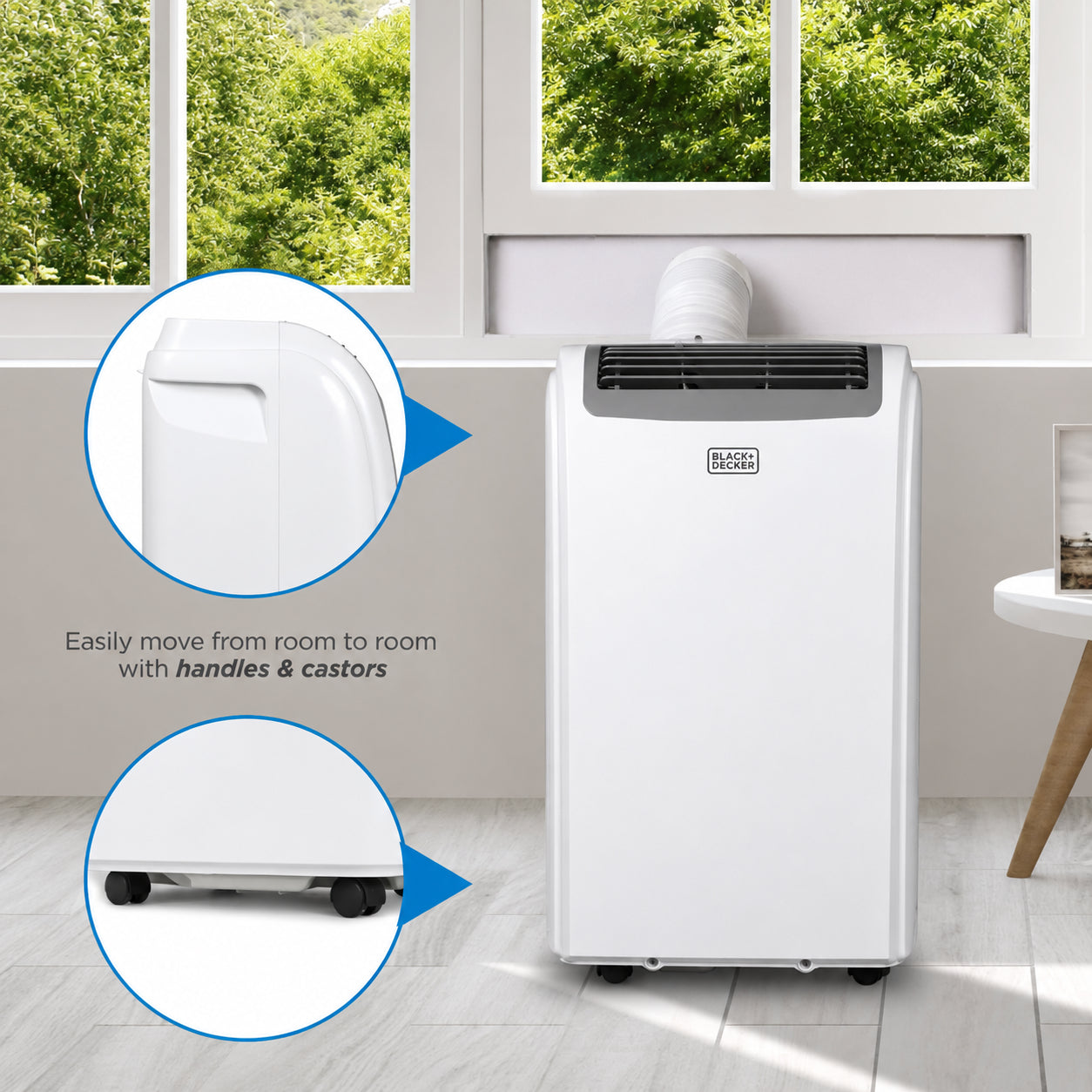 BLACK+DECKER BPP10WTB 10,000 BTU 700 Sq. Ft. Portable Air Conditioner