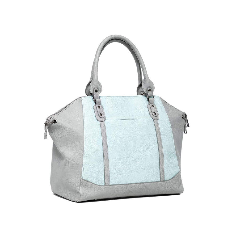 Babysense Charmaine Mom And Baby Bag (Grey And Blue)