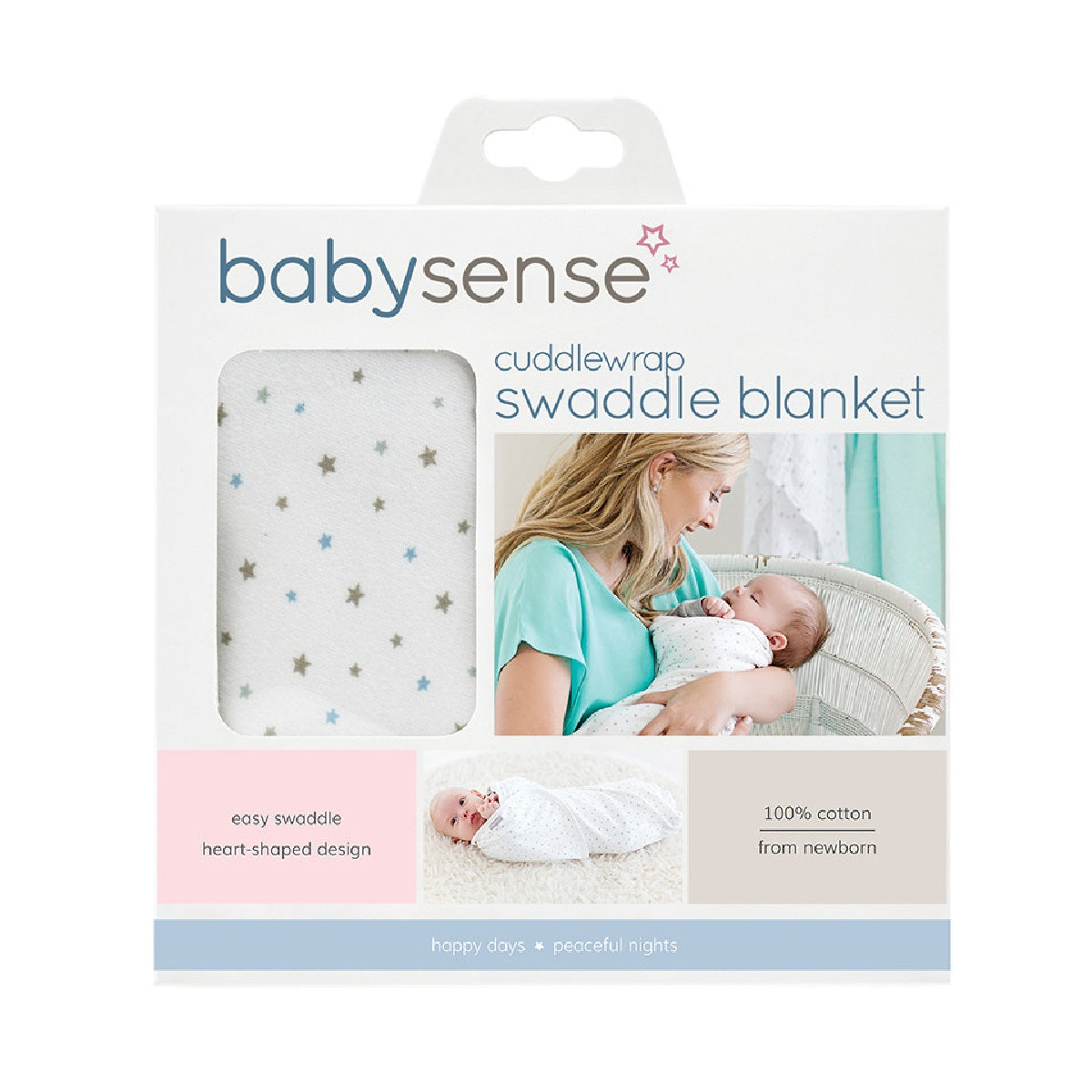 Baby Sense Cuddlewrap Swaddle Blanket - Blue
