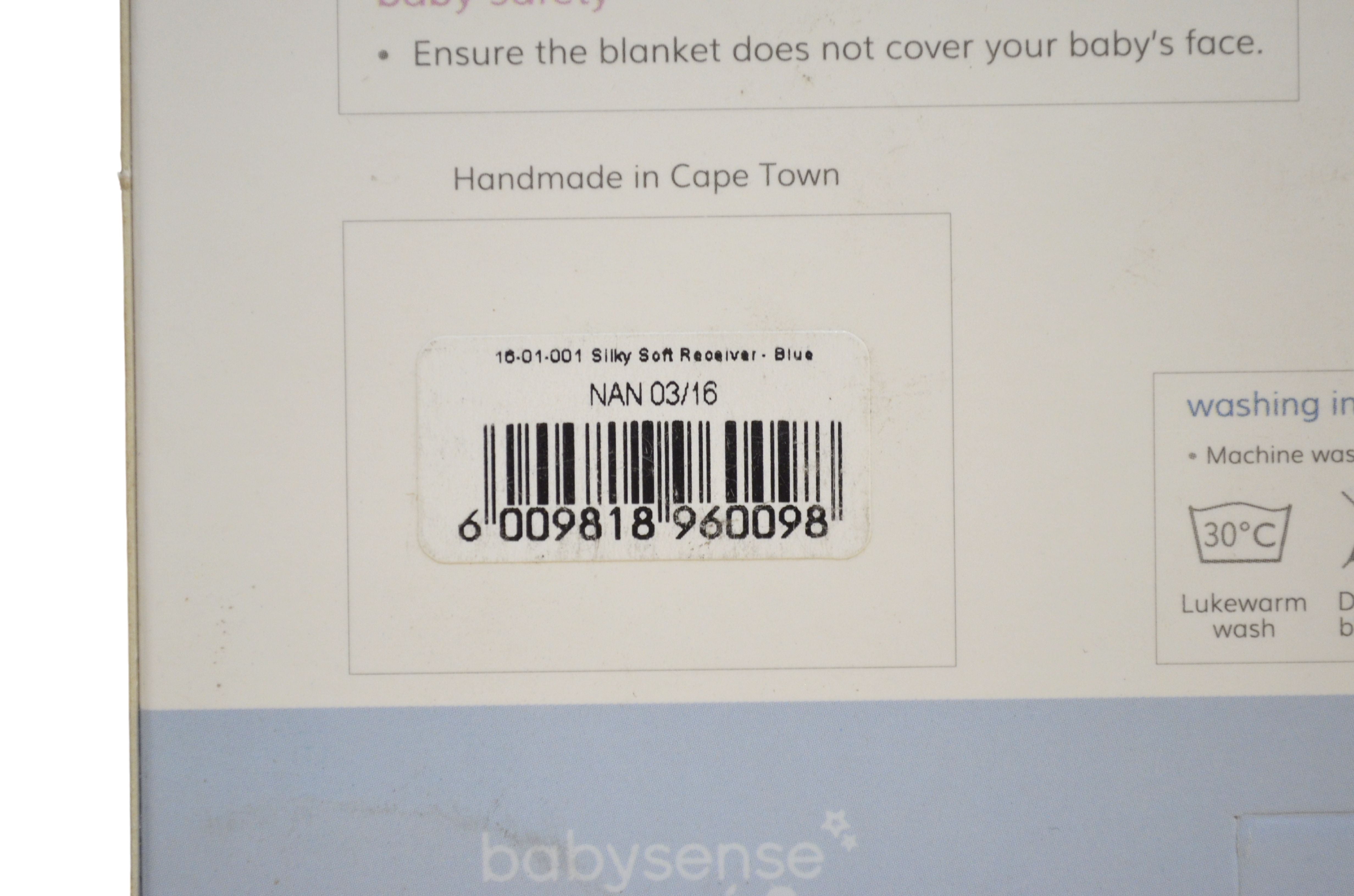 Babysense Bamboo silky soft Receiver - Blue