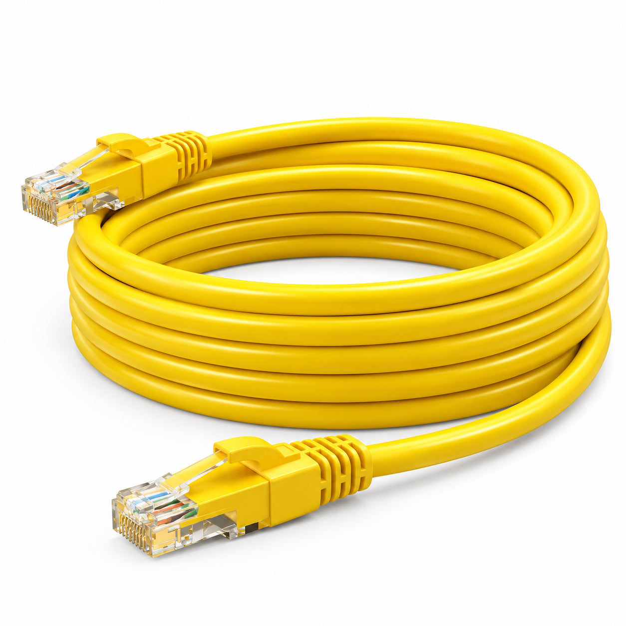 Belden C601114025 Copper Patch Cord, Cat 6, Commercial, Cable Assy Mod 24-4Pr Solid, Cat6 Plus Ip5 Bonded T568A/B Cmr, 25 Ft. Tia606 Lt Yellow