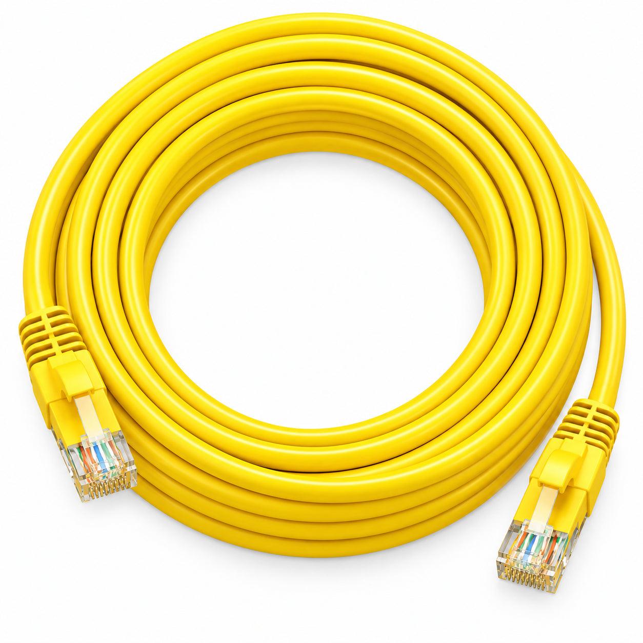 Belden C601114025 Copper Patch Cord, Cat 6, Commercial, Cable Assy Mod 24-4Pr Solid, Cat6 Plus Ip5 Bonded T568A/B Cmr, 25 Ft. Tia606 Lt Yellow