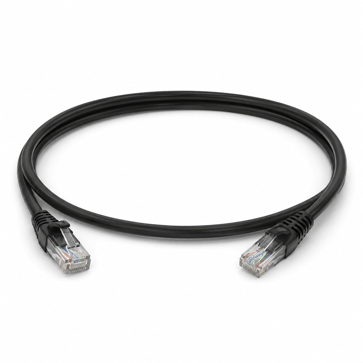 CAT5E-10FT-BK-PK50 Snagless RJ45 10 FT Black Ethernet Patch Cable, Pack of 50