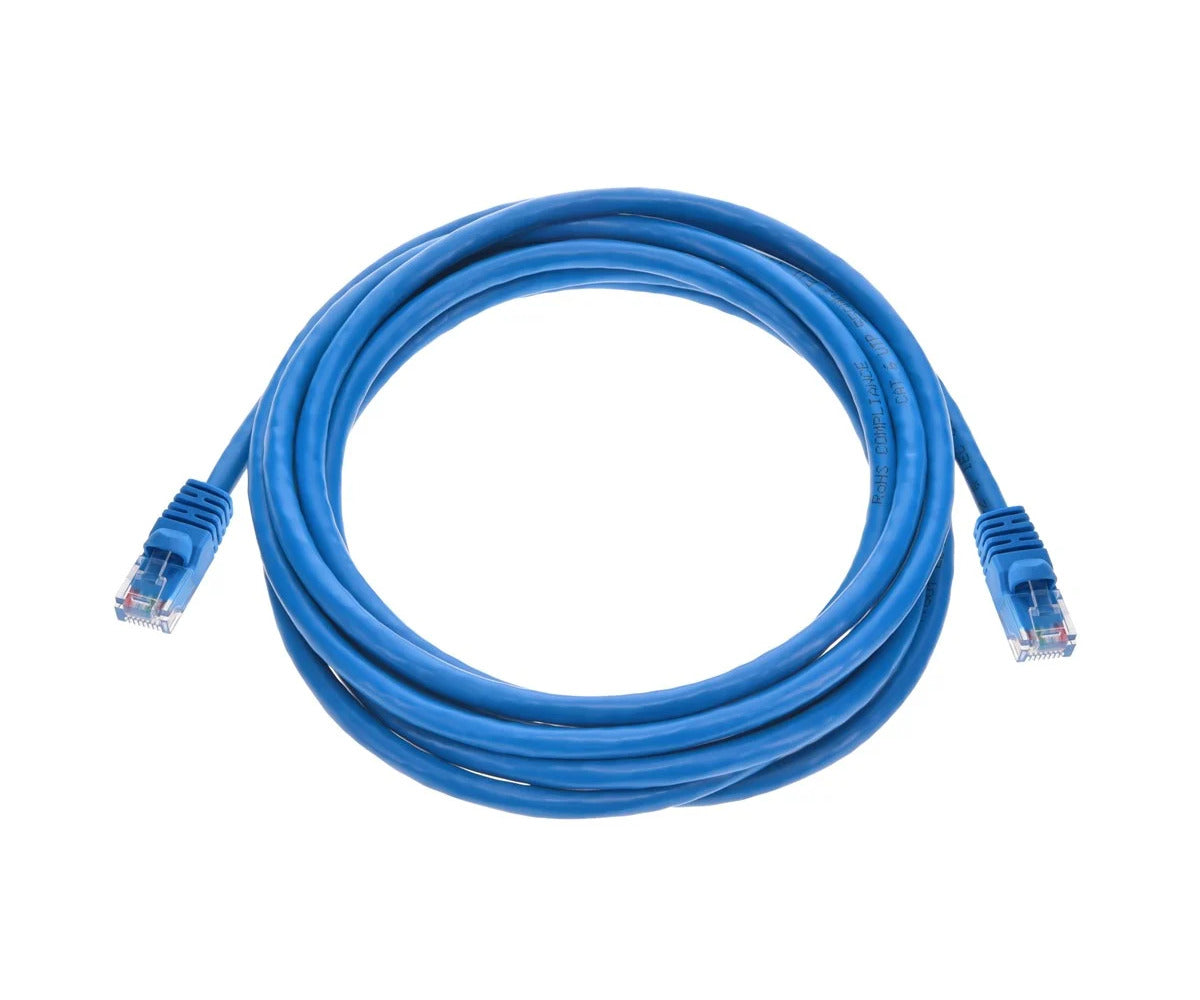 Monoprice CAT6-10-BLUE 10ft. Blue Snagless UTP Molded Flexboot Series Ethernet Cable, Pack of 6