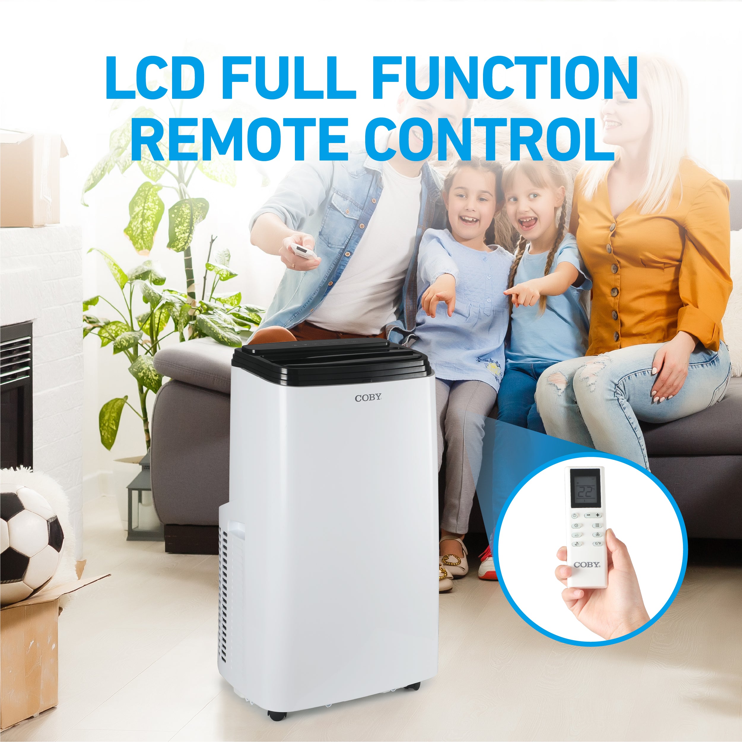 Coby CBPAC815 12,000 BTU (8,150 BTU SACC) 550 Sq. Ft. Portable Air Conditioner