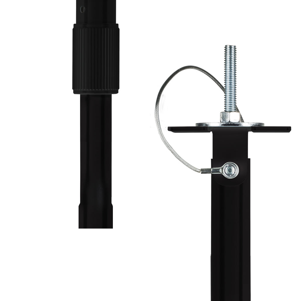Clinton CE-CP3B 3′ Telescoping Ceiling Mount Camera Pole, Black