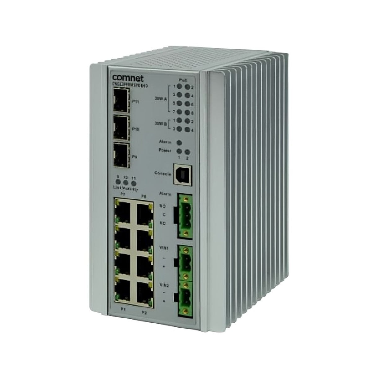 ComNet CNGE3FE8MSPoE Industrially Hardened 11 Port Managed Ethernet Switch