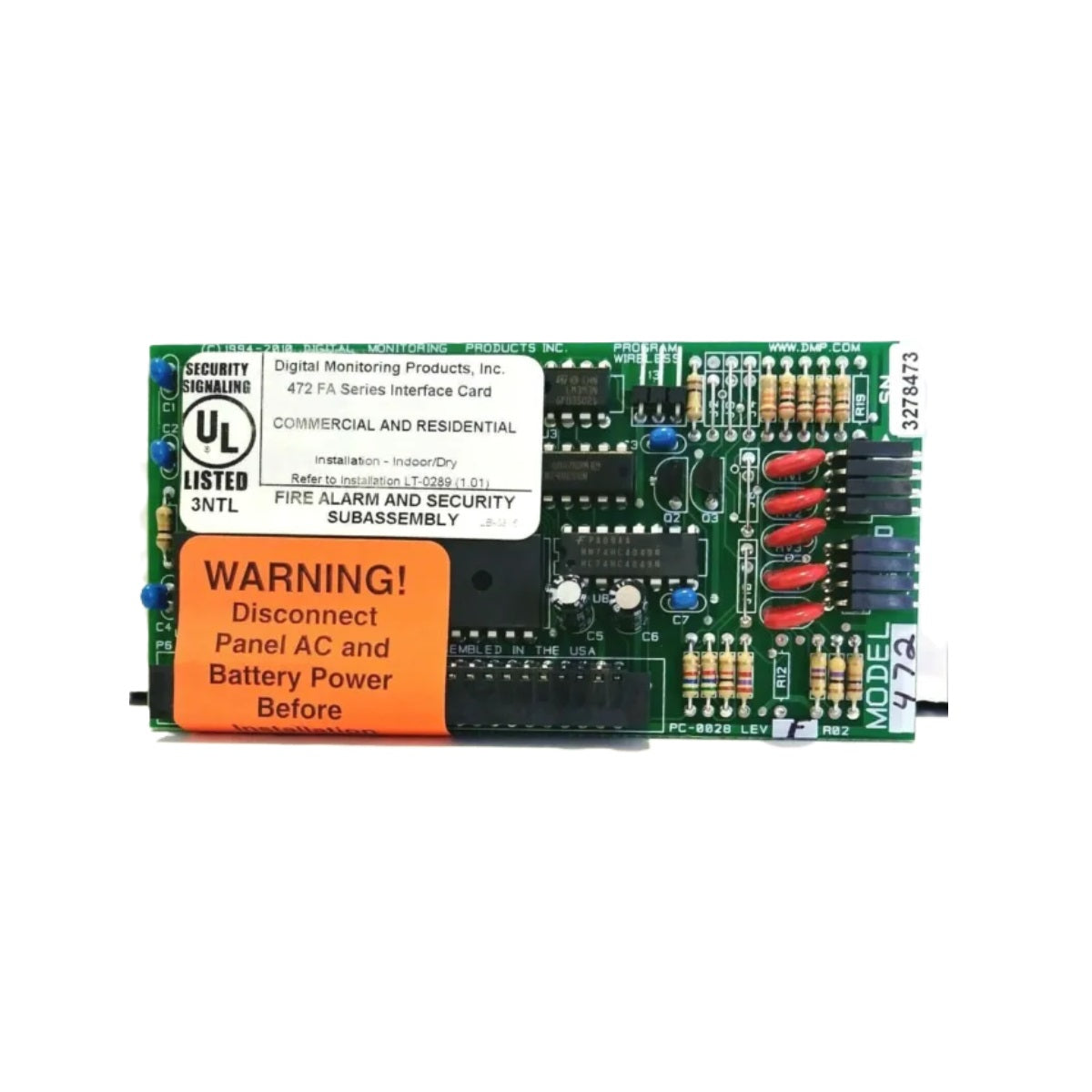 DMP 472 Inovonics 900MHz Interface Card