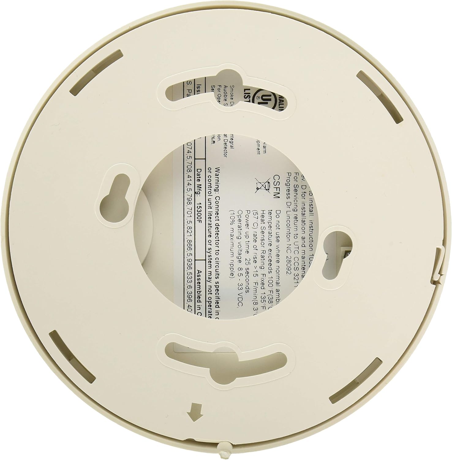 Interlogix 541NCSXT 4-Wire Photoelectric Smoke Detector w/ Heat Sensor & Sounder