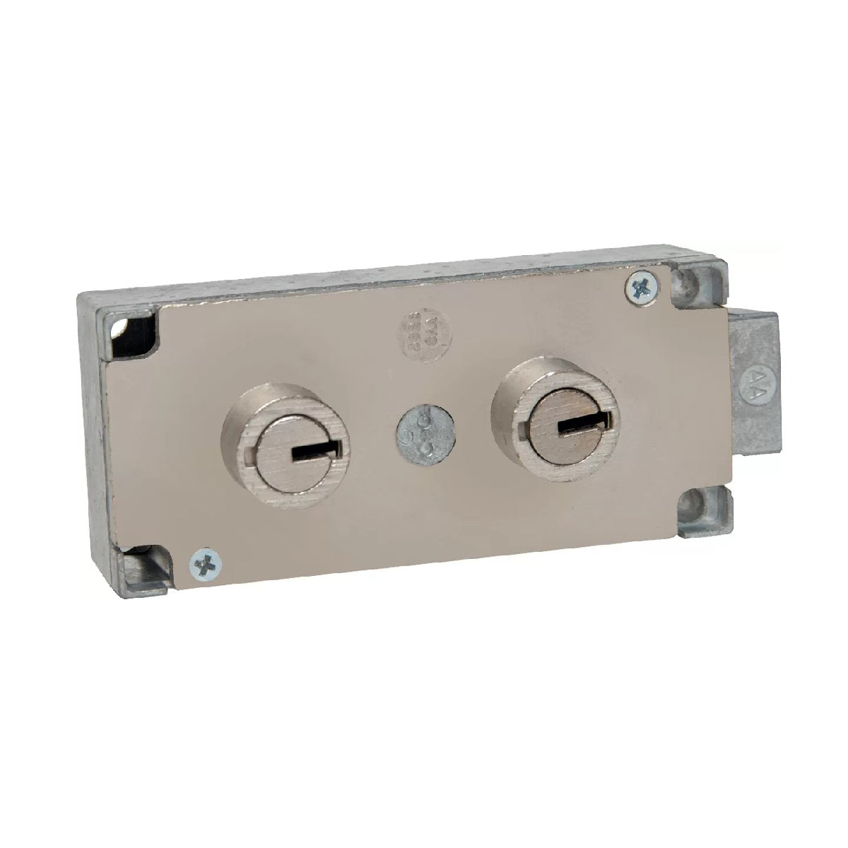 BULLSEYE 7737DLN-NI Safe Deposit Lock Lefebure Group, Neutral, Double Changeable Nose, 3/8" Nose Height, Nickel