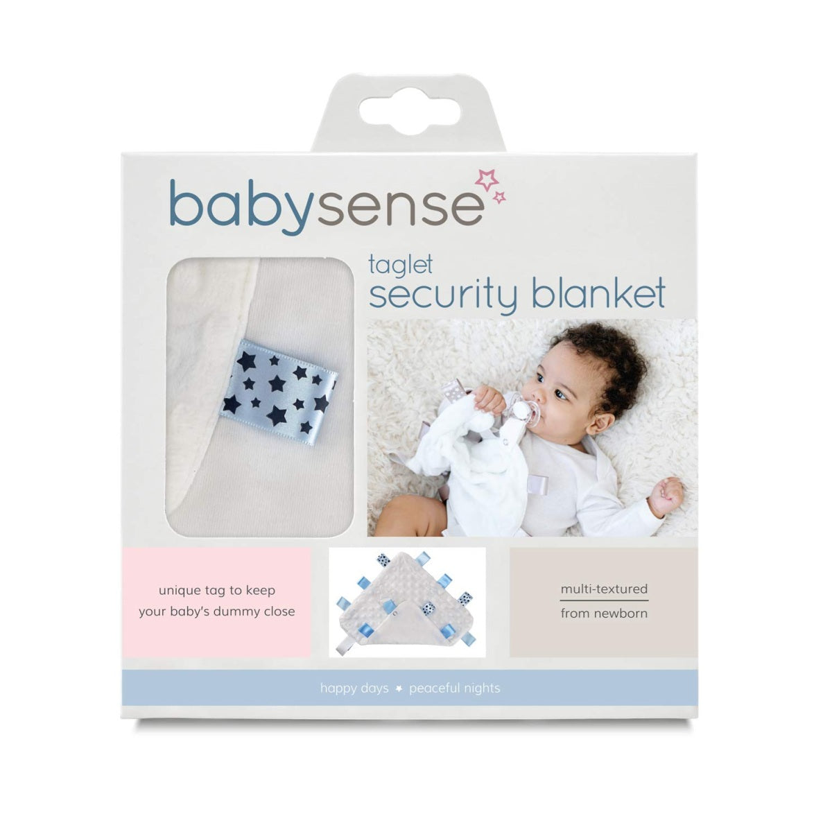 Baby Sense BYSE-BLANKET-BLUE Taglet Chenille Box Blue