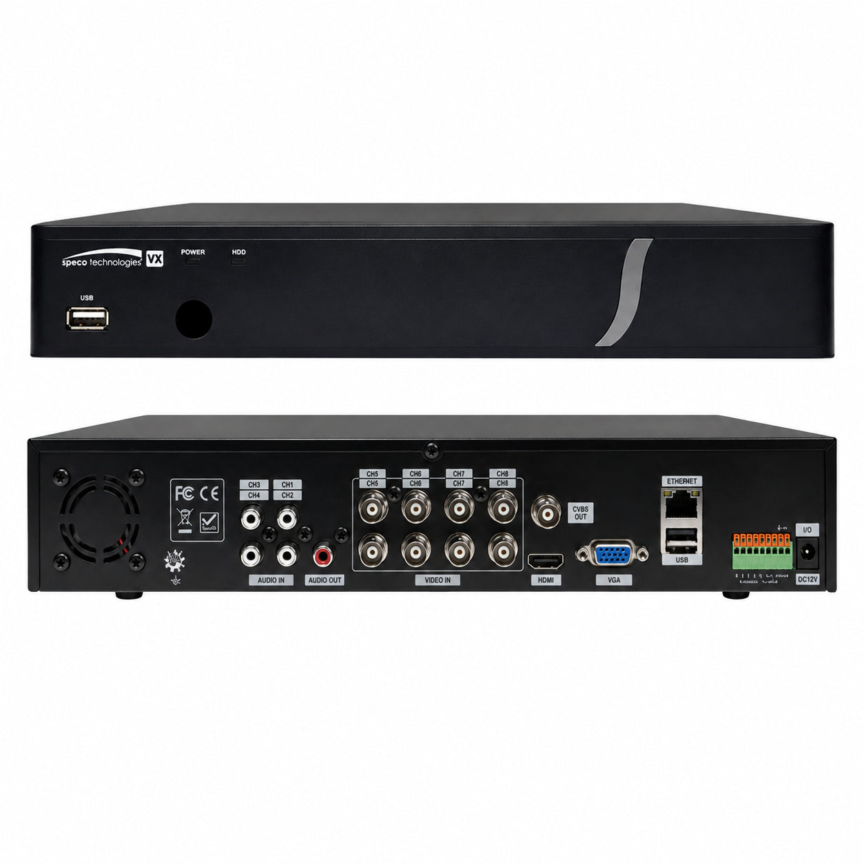 Speco D16WVX6TB 16 Channel Wall Mount HD-TVI Digital Video Recorder, 6TB