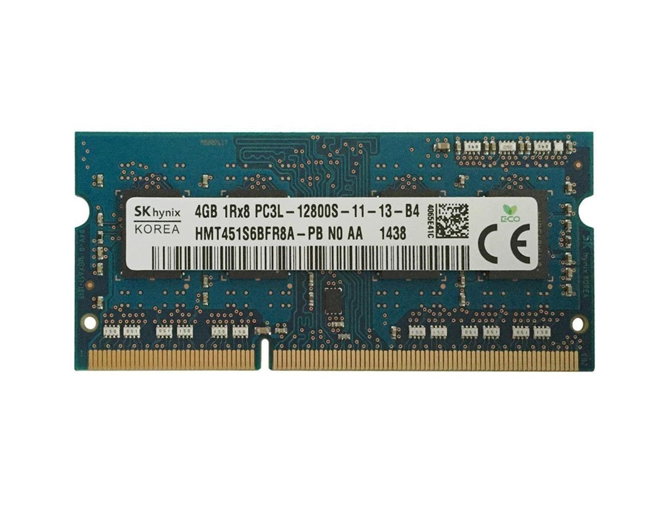 SK Hynix HMT451S6BFR8A-PB 4GB PC3L-12800S DDR3-1600MHz SODIMM Laptop Memory Card, Lot of 10