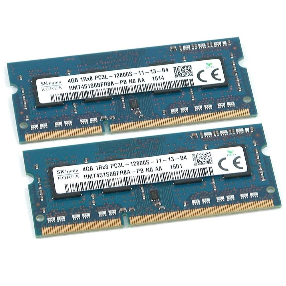 SK Hynix HMT451S6BFR8A-PB 4GB PC3L-12800S DDR3-1600MHz SODIMM Laptop Memory Card, Lot of 5