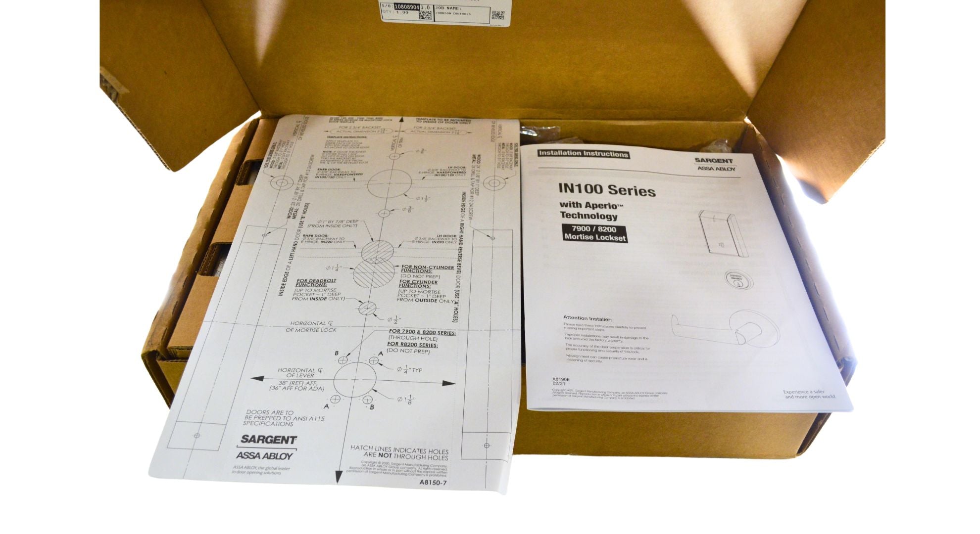 Sargent IN100 7978 BIPS-B 26D Electrified Mortise Card Lock