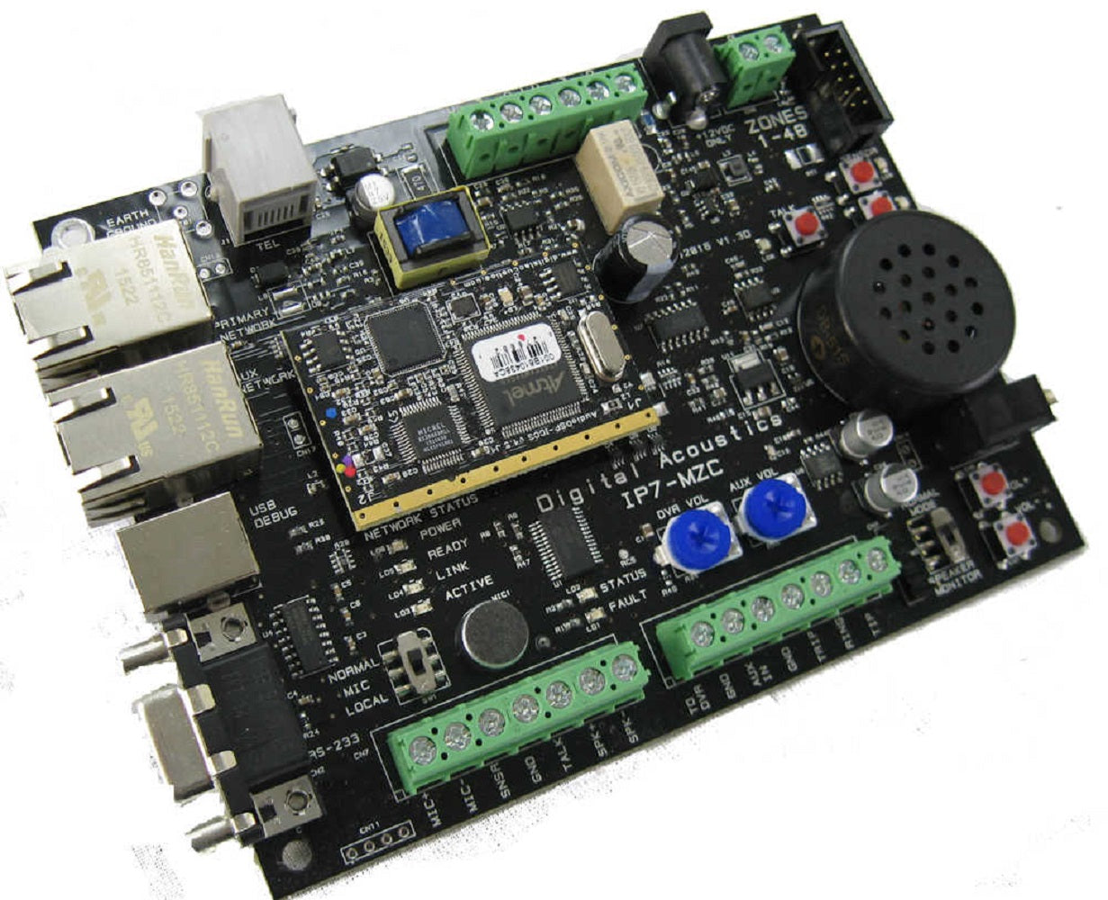 Digital Acoustics IP7-MZC IP Endpoint Multi Zone Audio Controller Control Board
