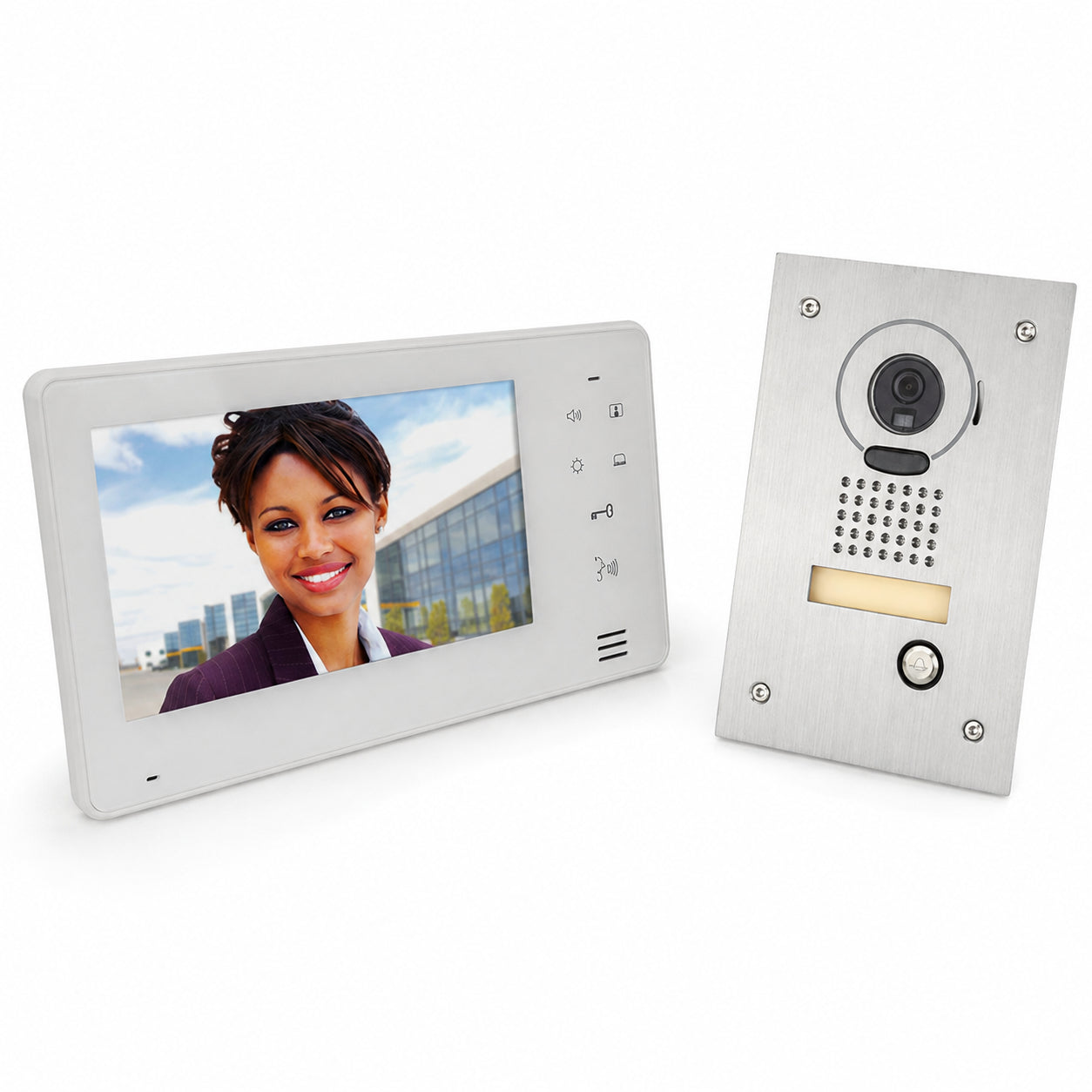 Aiphone JOS-1F 7" Monitor & Hands-Free Color Video Intercom Set